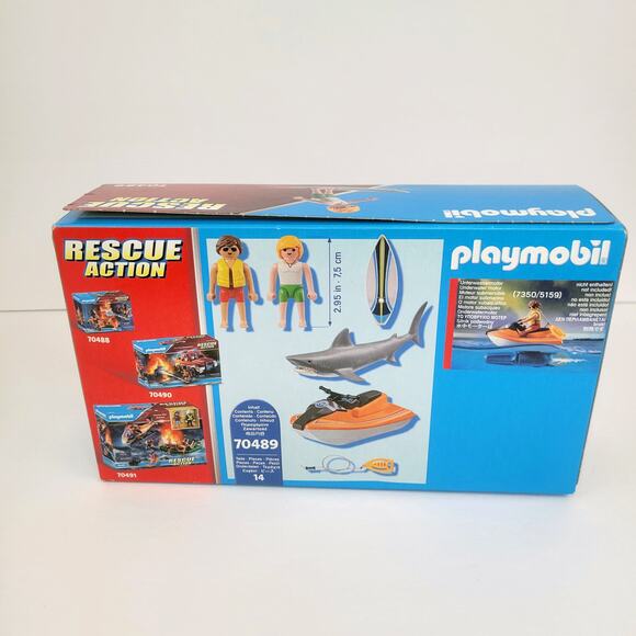 Playmobil 70489 Rescue Action Shark Attack Rescue Toy Set - Brand New - Picture 2 of 5